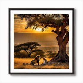 Lion King 36 Art Print