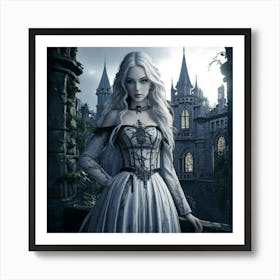 Firefly Sinister Gothic Woman In Mysterious Castle 13906 (2) Art Print