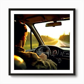 Travel Safety Trajectory Black Movement Observation Vehicle Path Fast Clarity Navigation (6) Art Print