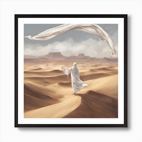 Man In The Desert Art Print