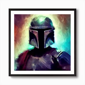 The Mandalorian Abstract Art Print Art Print