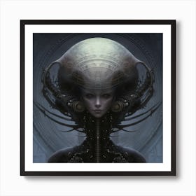 Alien Head 1 Art Print