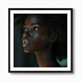 Portrait Of A Black Woman 1 Art Print