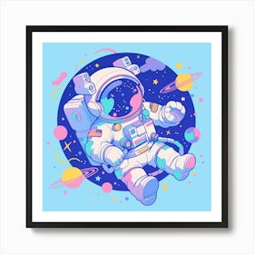 Astronaut In Space 20 Art Print