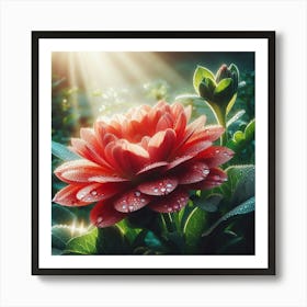 Dahlia Flower 1 Art Print