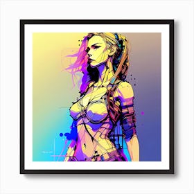 Sci-Fi Girl Art Print