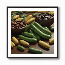 Green Beans 3 Art Print