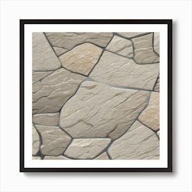 Stone Wall Texture 1 Art Print