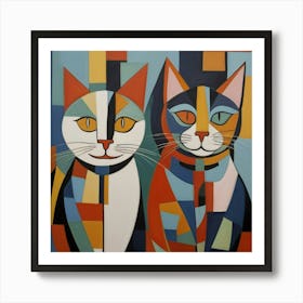 Two Cats 2 Art Print