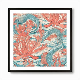 Koi Fish Art Print