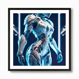 Ciborg Cyberpunk Robot (129) Art Print