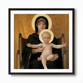 Virgin And Child Art Print