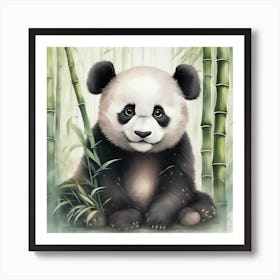 baby panda Art Print