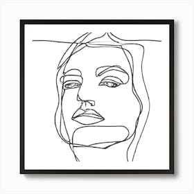 Woman'S Face 4 Art Print