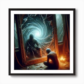 Reflection In A Mirror Art Print