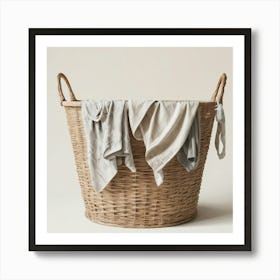 Laundry Basket Art Print