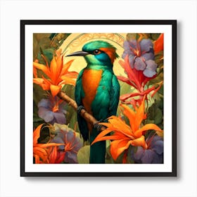 Exotic bird Art Print