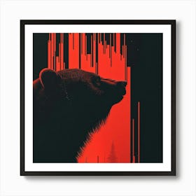 Bear In The Woods Art Print