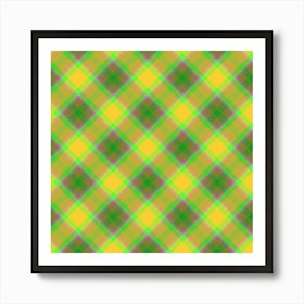 Plaid Fabric 174 Art Print