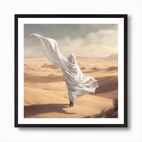 Jesus In The Desert Art Print