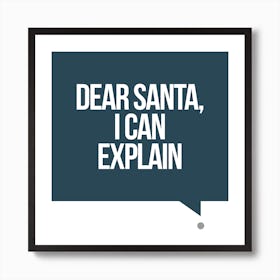 Dear Santa - Square Art Print