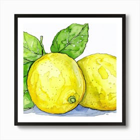 Lemons 1 Art Print