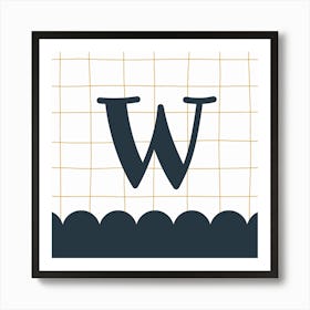 Letter W Art Print