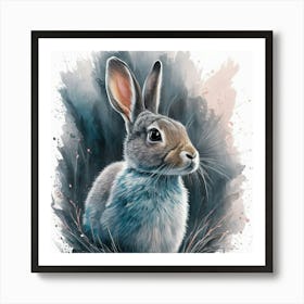 Rabbit In The Grass Art Print