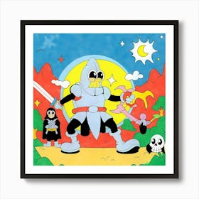 Knight In Shining Armor Art Print