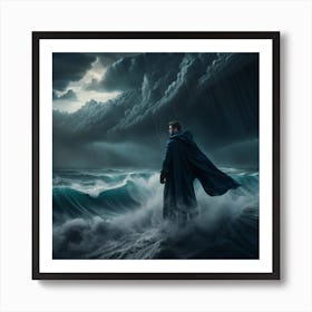 A lost soul in the middle of a storm Art Print