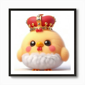 Cute Chicken With Crown Poster