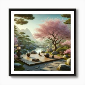 Japanese Garden 1 Art Print