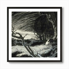 Wolf In The Woods Art Print