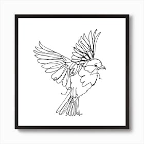 If You Are A Bird Line Art Print