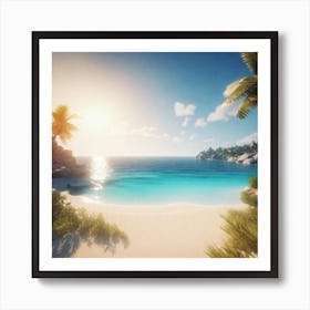 Beach Scene In Far Cry 4 Art Print