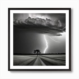 Lightning In The Sky 23 Art Print