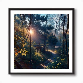 Path In The Woods Art Print