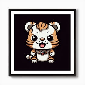 Cute Tiger Art Print