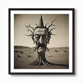 D tree Holloween Art Print