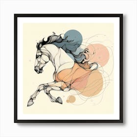 Creative Horse Beauty Illustration Nr 207 Art Print