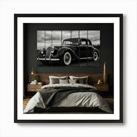 Black And White Car Art Print