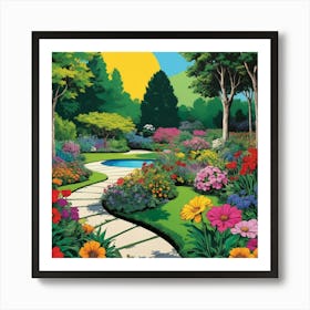 Garden Path 12 Art Print