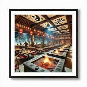 Sovereign Flame Taoist Temple Han Grill Art Print