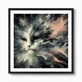 Cat In Space Art Print