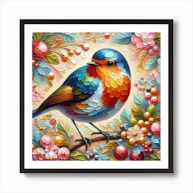 Bird Robin 4 Art Print