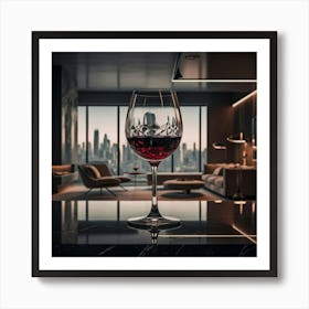 Glass Of Red Wine Art Print