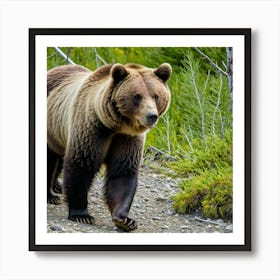 Grizzly Bear In The Wild Art Print