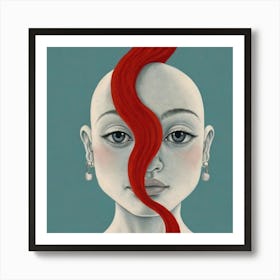 Red Haired Woman Art Print