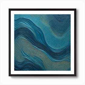 Wavy Waves Art Print