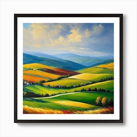 Landscape Painting 131 Art Print